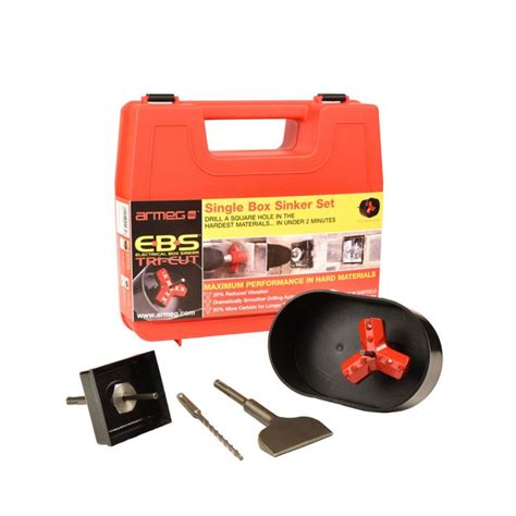 armeg single electrical box sinker set tri-cut|Armeg Single Electrical Box Sinker Set .